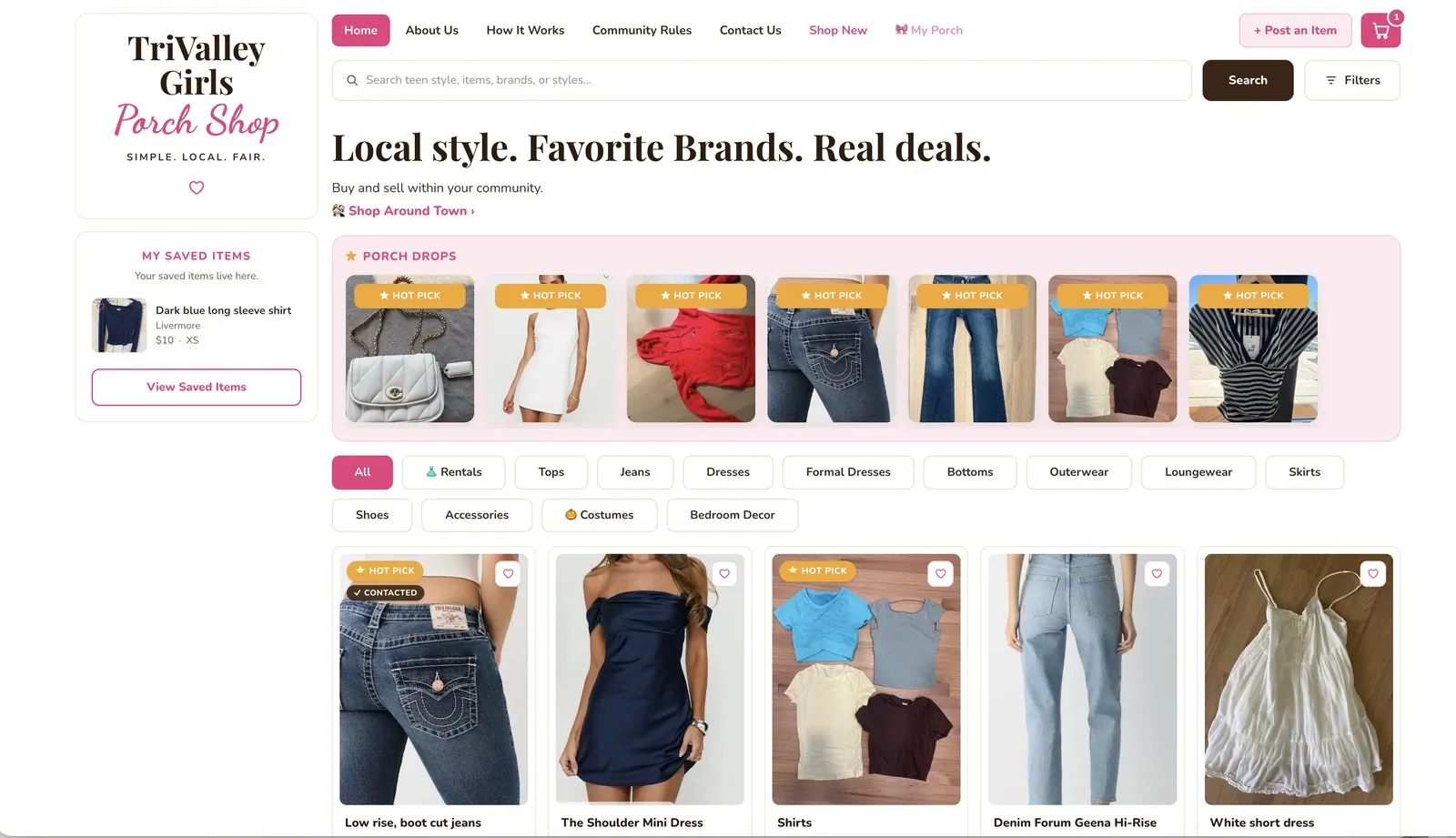 Community resale marketplace