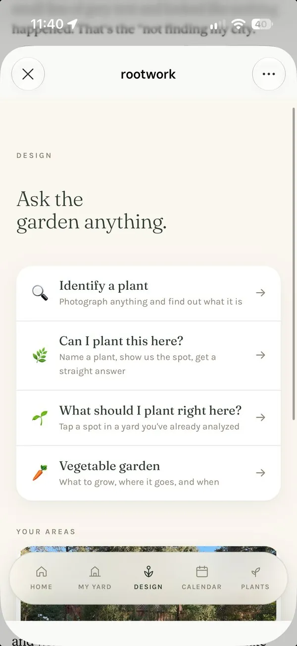 Rootwork garden app